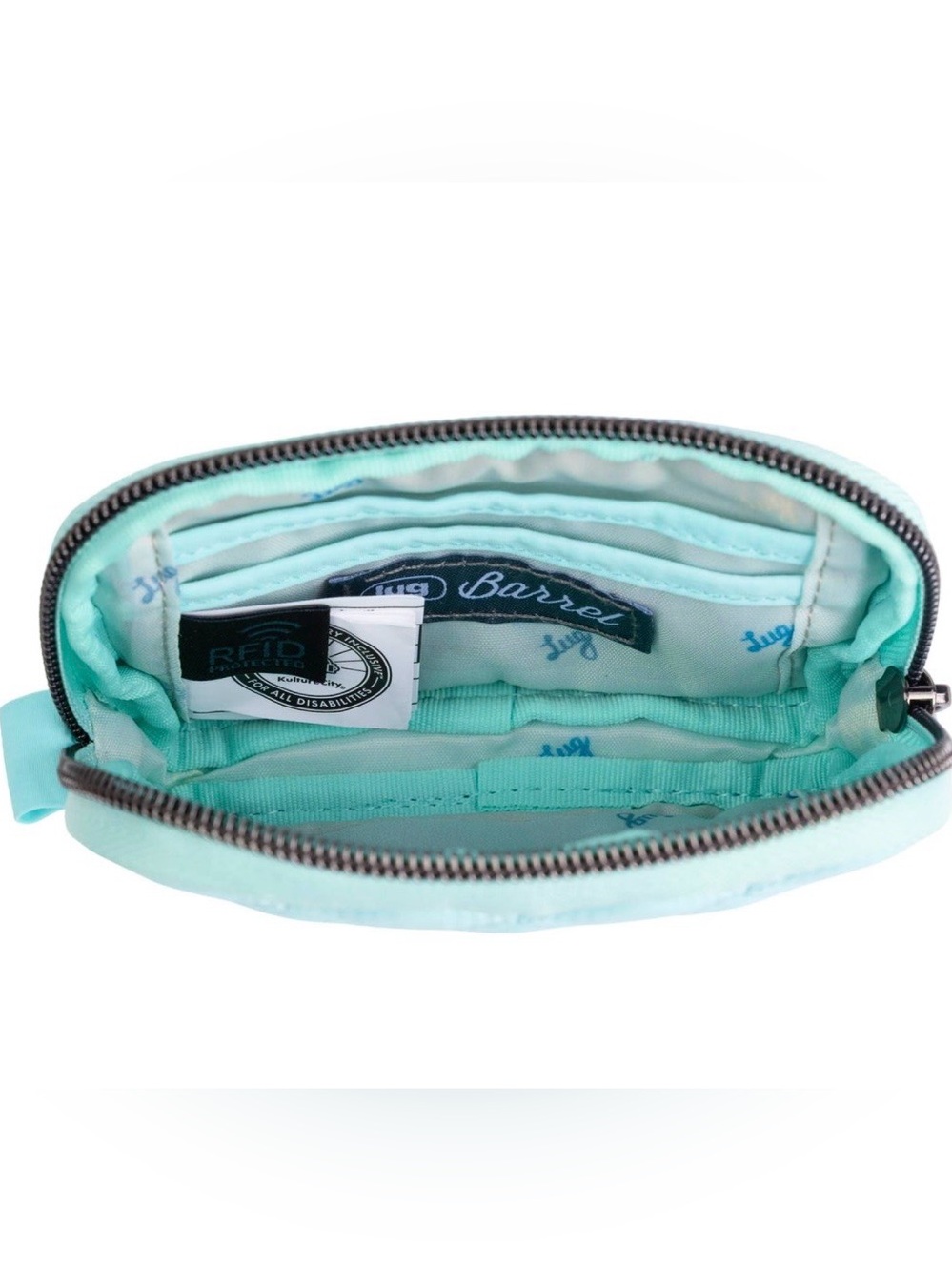 Lug Barrel CloudGo Zip Wallet. Aquamarine. NWT - Picture 3 of 8